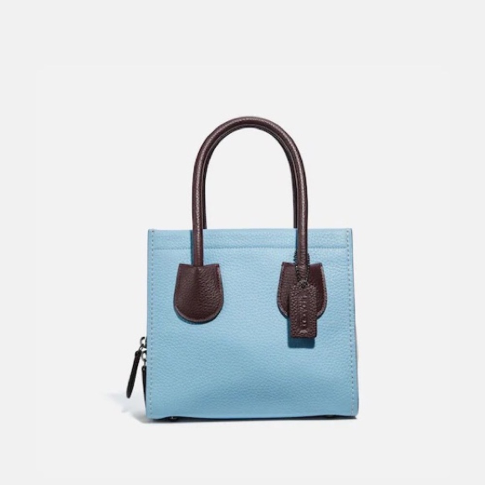 S⭕️LD‼️Coach Cashin Carry Tote 22 In Colorblock Waterfall Multi - Picture 12 of 12